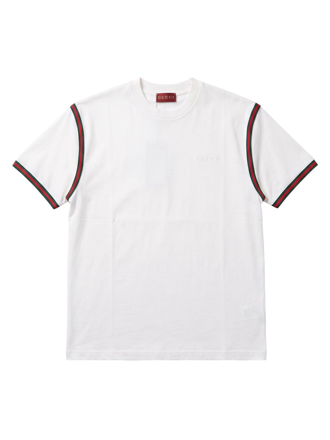 Gucci Baumwoll Jersey T-Shirt mit Bestickungen Hauptbild