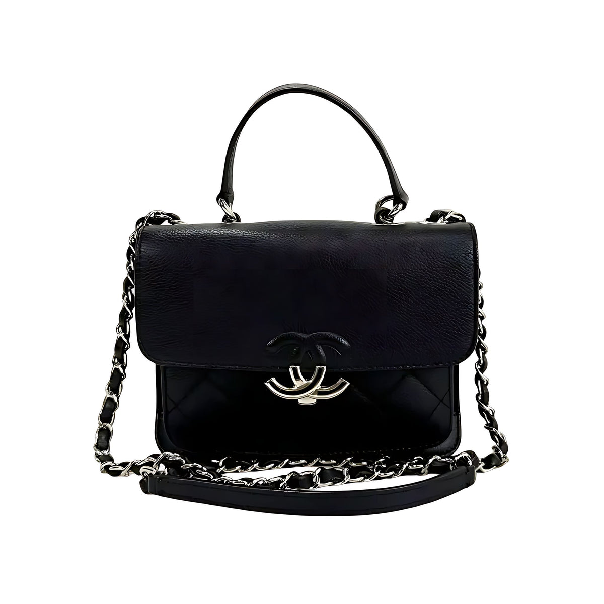 CHANEL CC Box Flap A98646 Medium Caviar-Kalbsleder Schwarz Hauptbild