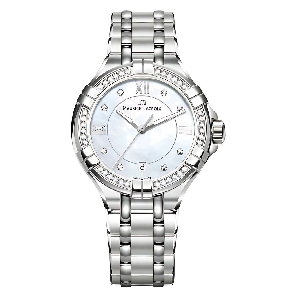 Maurice Lacroix AIKON Ladies Diamonds 35 mm Perlmutt AI1006-SD502-170-1