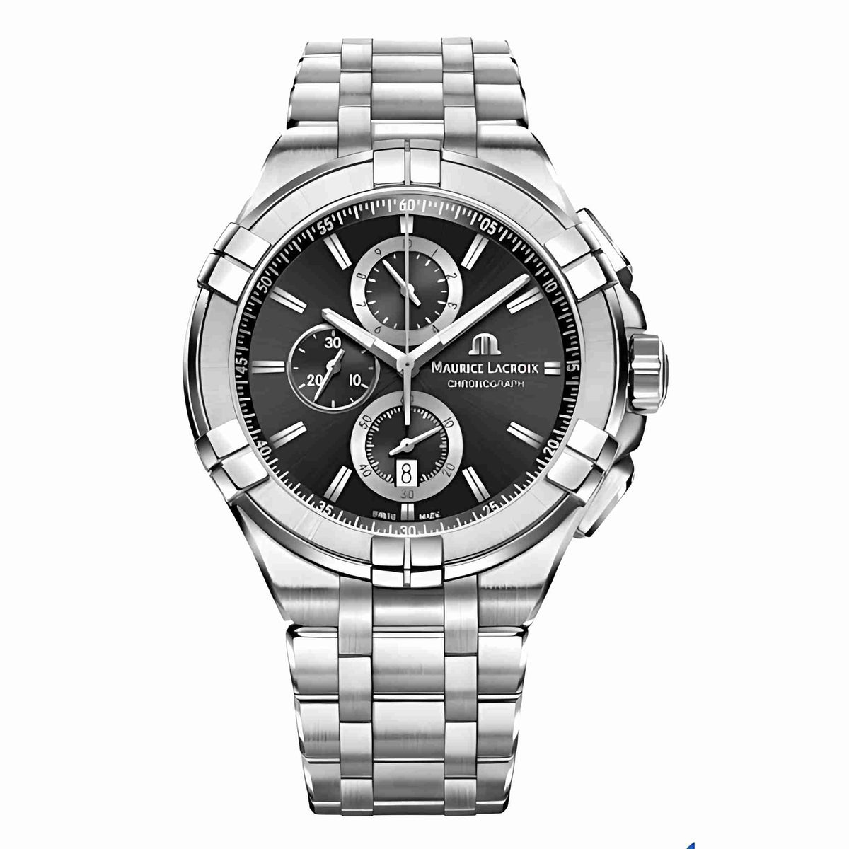 Maurice Lacroix AIKON Chronograph 44 mm Schwarz Edelstahl AI1018-SS002-330-1 Hauptbild