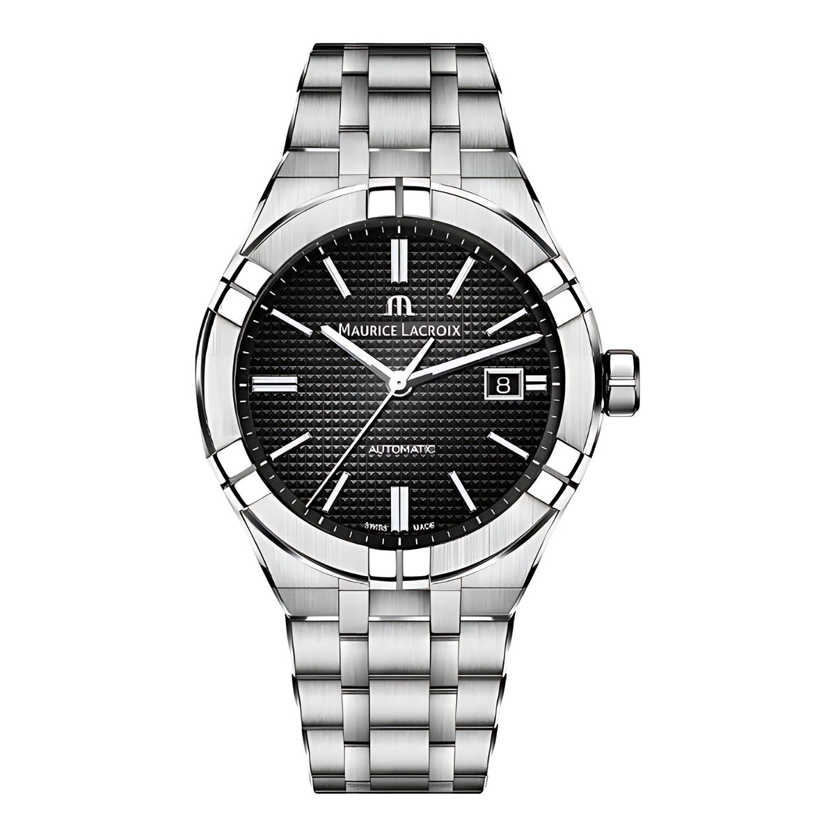 Maurice Lacroix AIKON Automatic Date 42 mm Herrenuhr Schwarz AI6008-SS002-330-1 Hauptbild