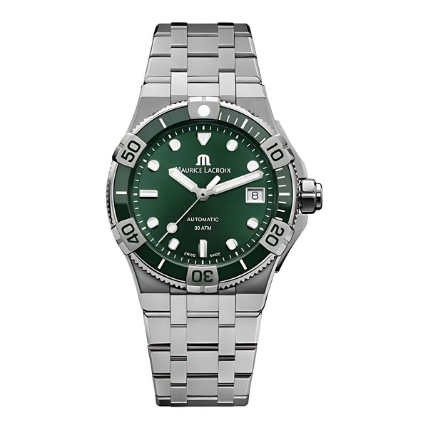 Maurice Lacroix AIKON Automatic Venturer 38 mm Grün Edelstahl AI6057-SSL52-630-1