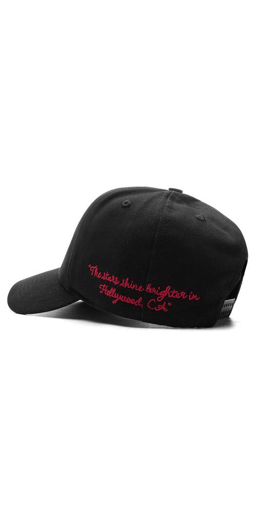 AMIRI | STARS MA CANVAS HAT – BLACK/RED