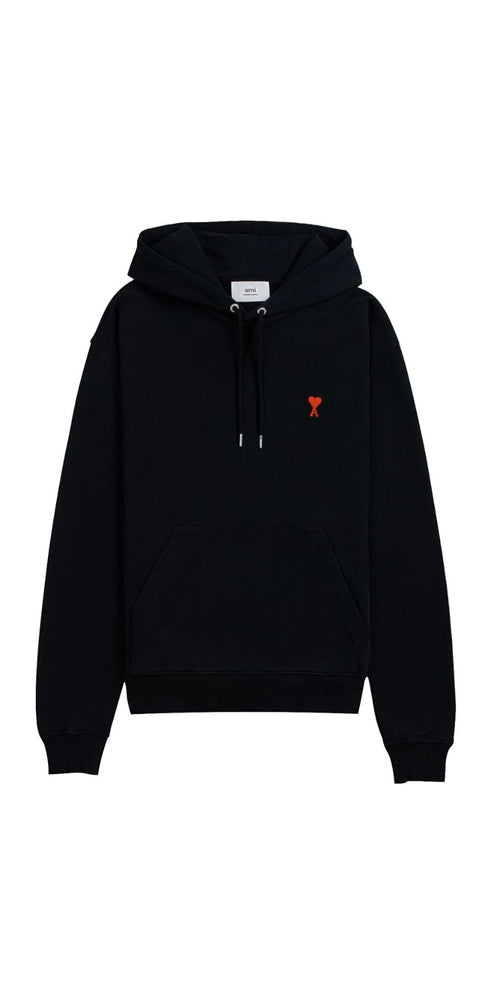 Ami Sweatshirt Herren schwarz mit Kapuze