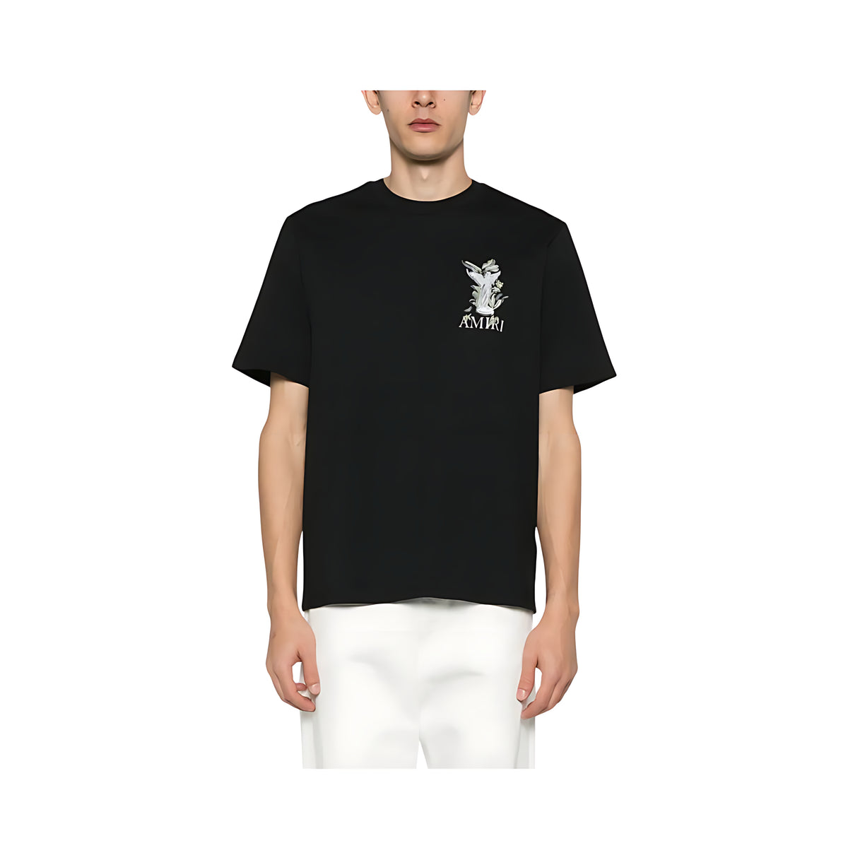 Amiri Garden-Print T-Shirt Herren schwarz