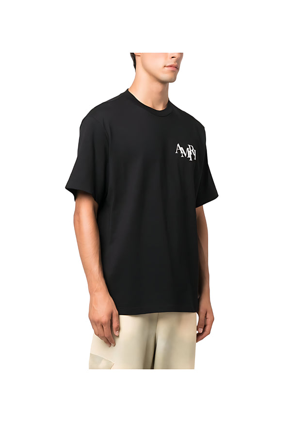 Amiri Logo Print T-Shirt Schwarz Herren