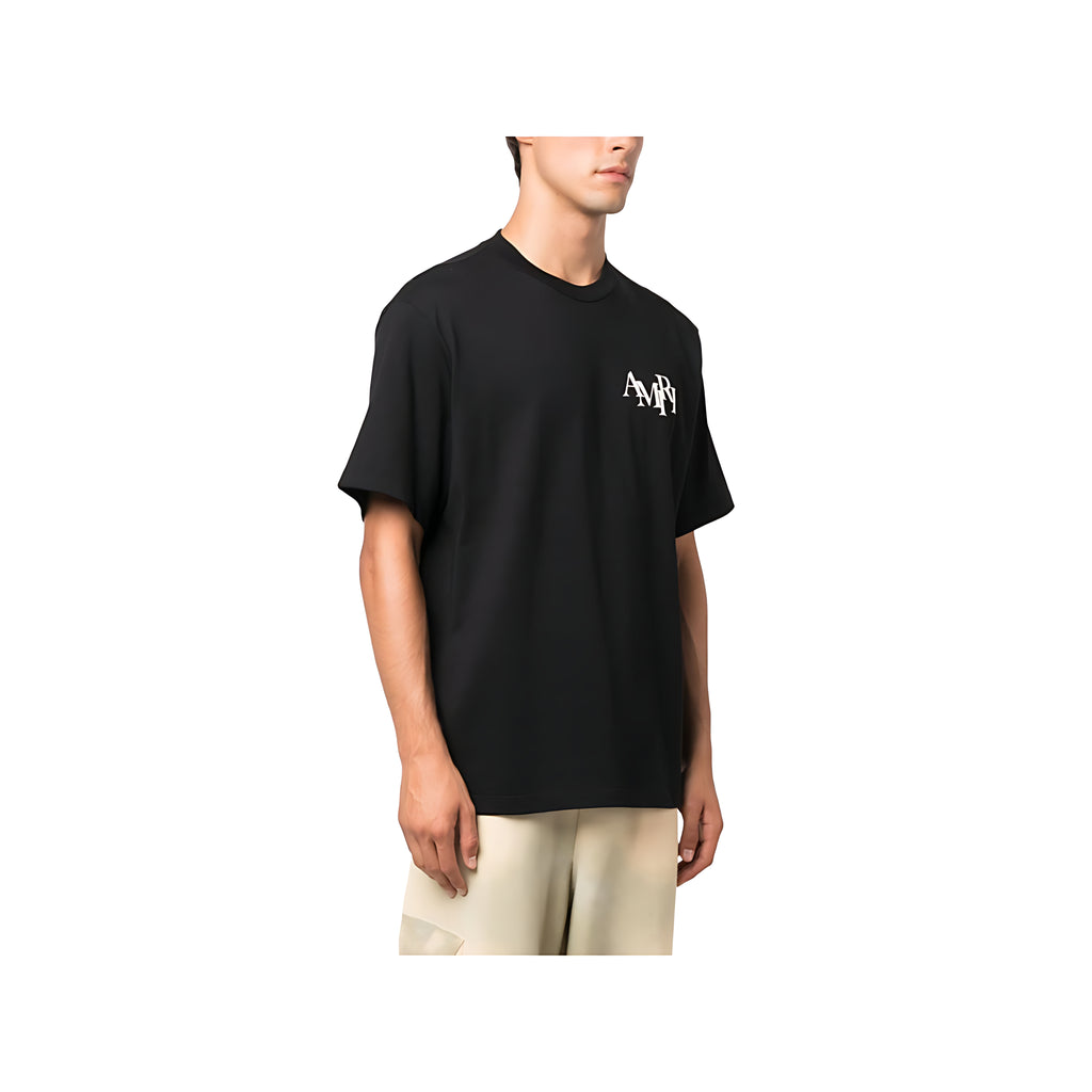 Amiri Logo Print T-Shirt Schwarz Herren