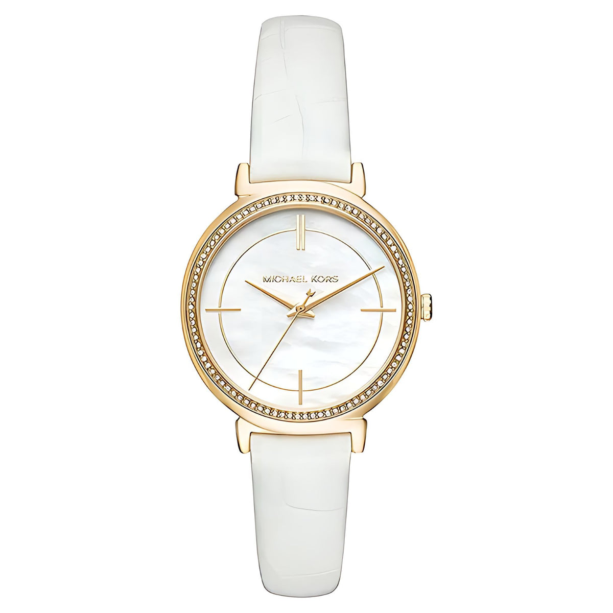 Michael Kors Cinthia Lady Damenuhr gold weiß Hauptbild