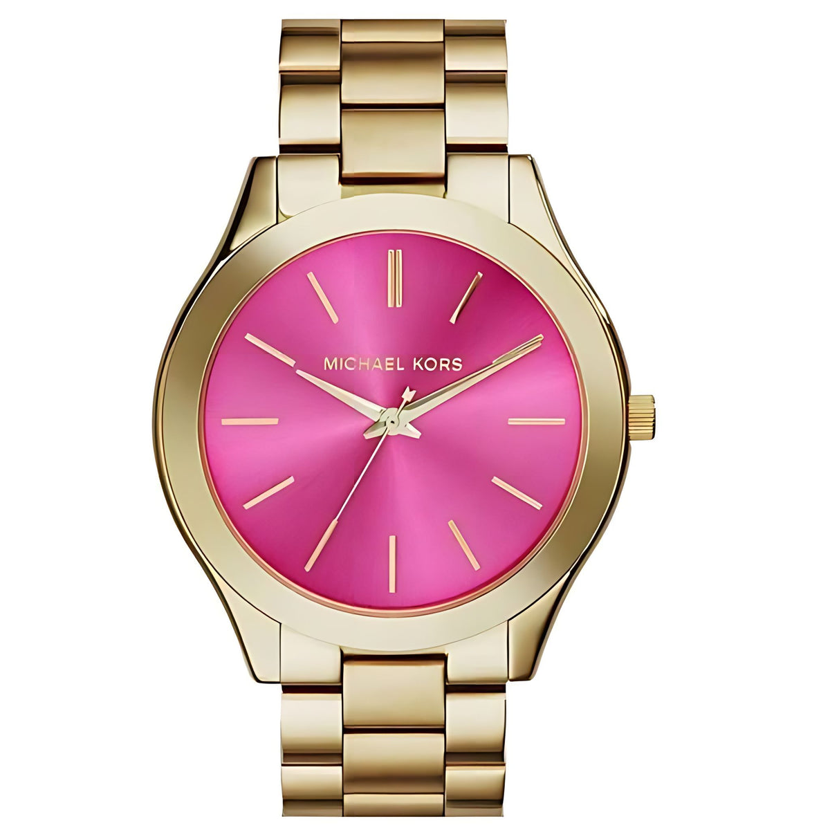 Michael Kors Slim Runway Lady Damenuhr gold pink