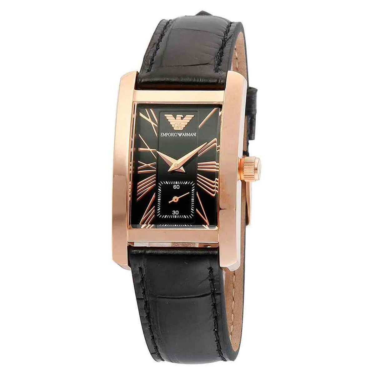 Emporio Armani Damenuhr roségold schwarz