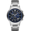 Emporio Armani Renato Chronograph Herren silber blau