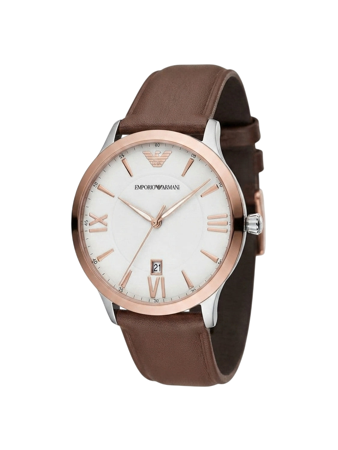 AR11211 Emporio Armani Giovanni Herrenuhr Quarz Edelstahl Lederarmand
