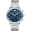 Emporio Armani Chronograph Herren silber blau