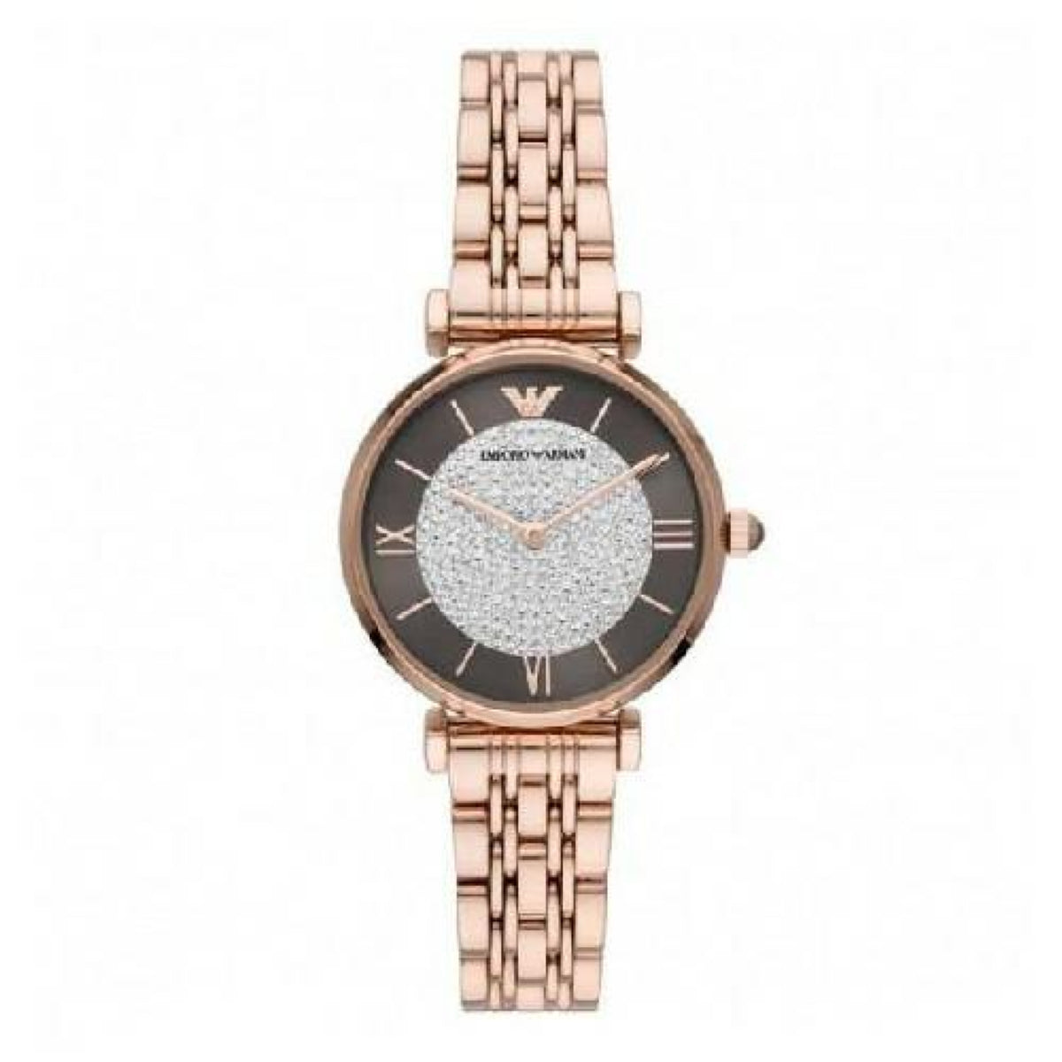 Emporio Armani Gianni T Bar Damenuhr roségold silber grau Hauptbild