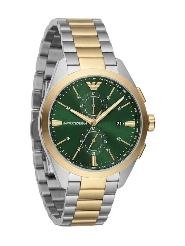 Emporio Armani Claudio Chronograph Herrenuhr Bicolor AR11511