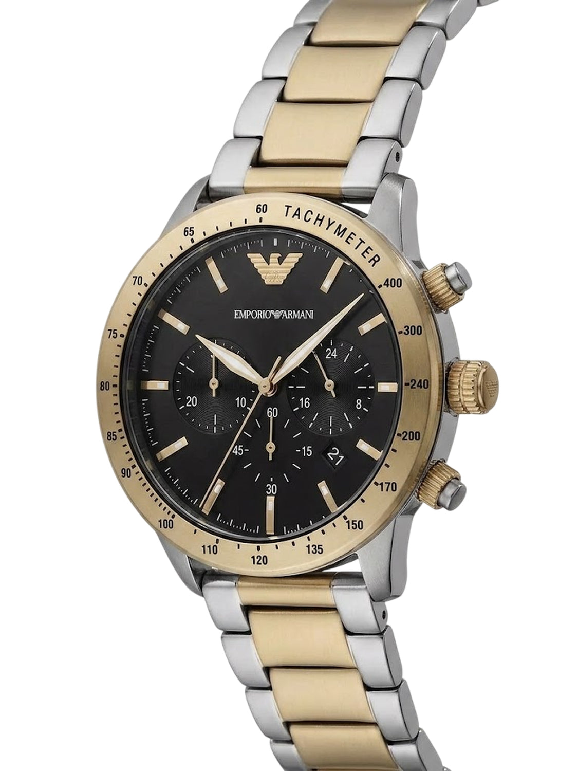 Emporio Armani Mario Chronograph Herrenuhr Bicolor AR11521 Hauptbild