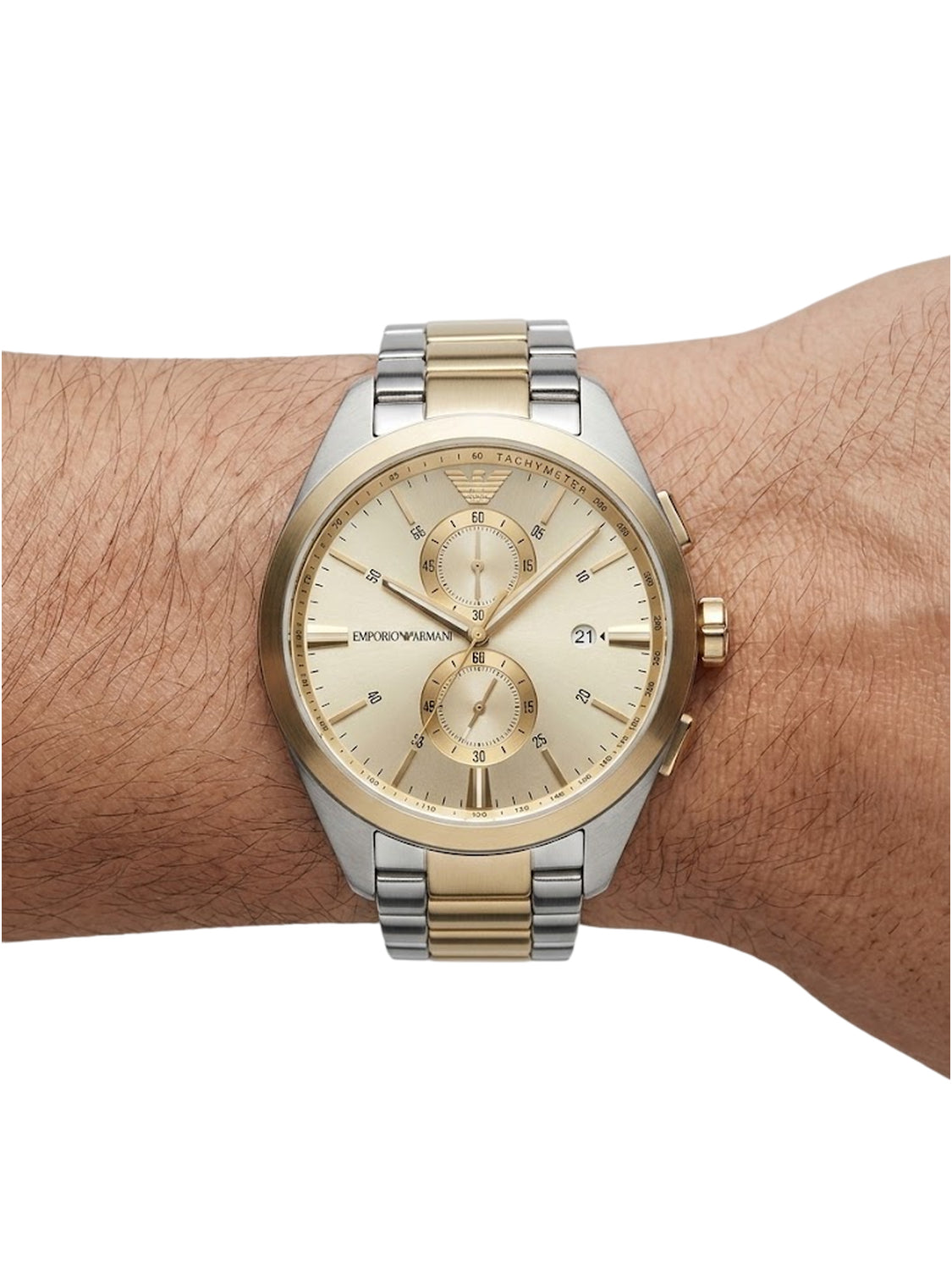 Emporio Armani Claudio Chronograph Herrenuhr Bicolor AR11605 Zweitbild