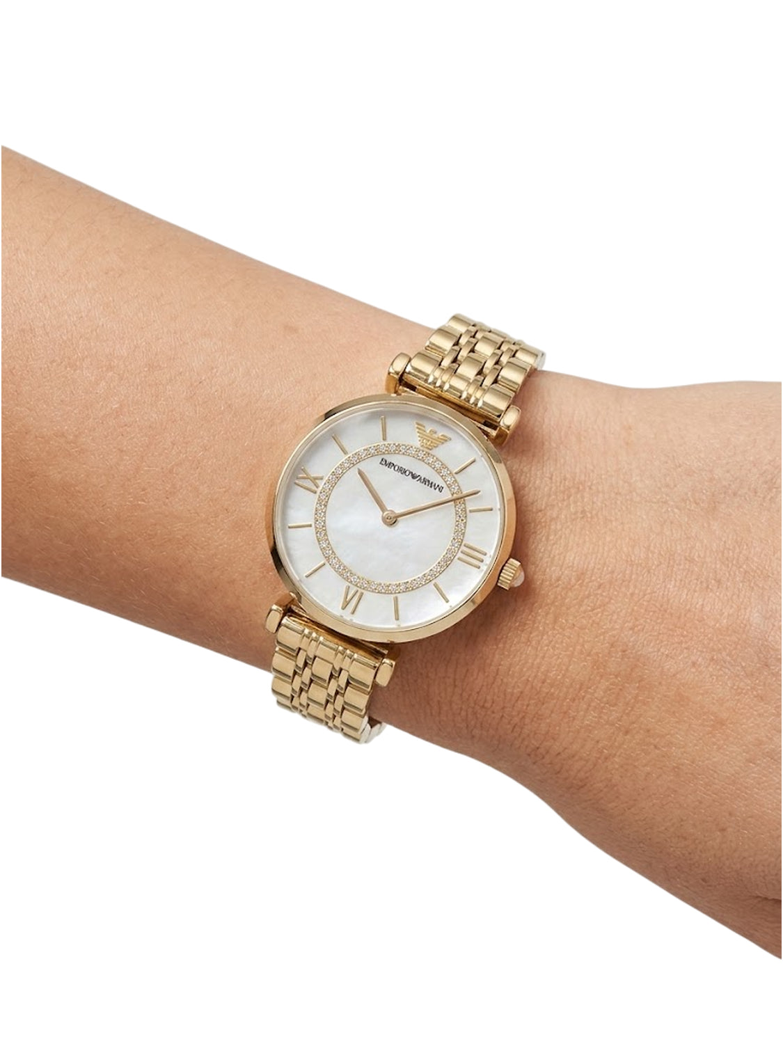 Emporio Armani Gianni T Bar Damenuhr Goldfarben AR1907 Zweitbild