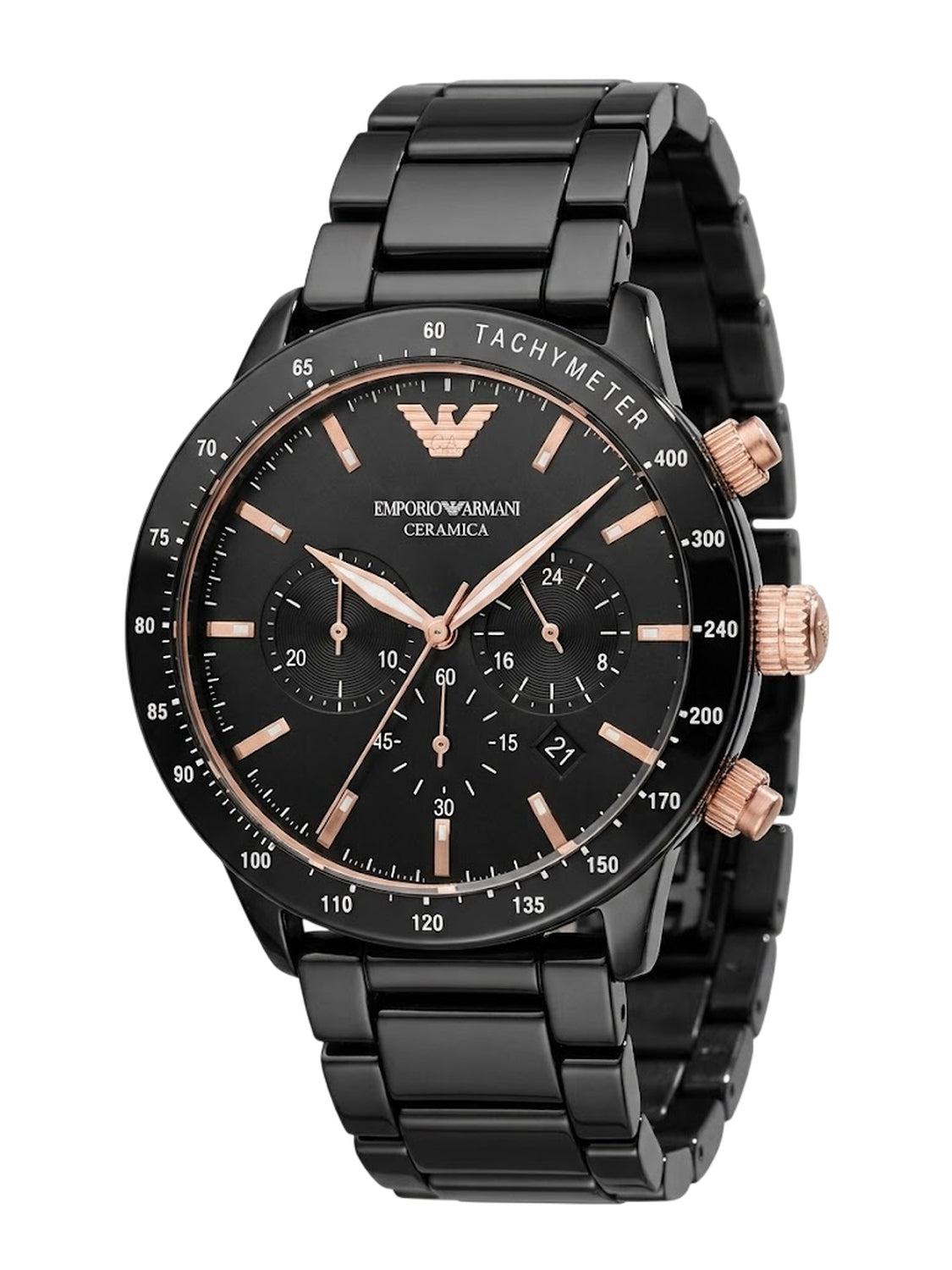 Emporio Armani Mario Chronograph Herrenuhr Schwarz AR70002 Hauptbild