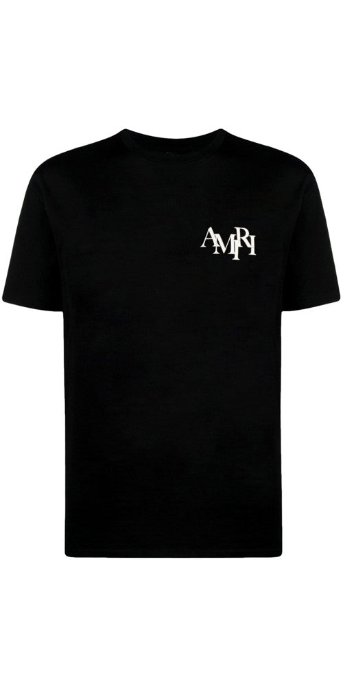 Amiri Logo Print T-Shirt Schwarz Herren Hauptbild