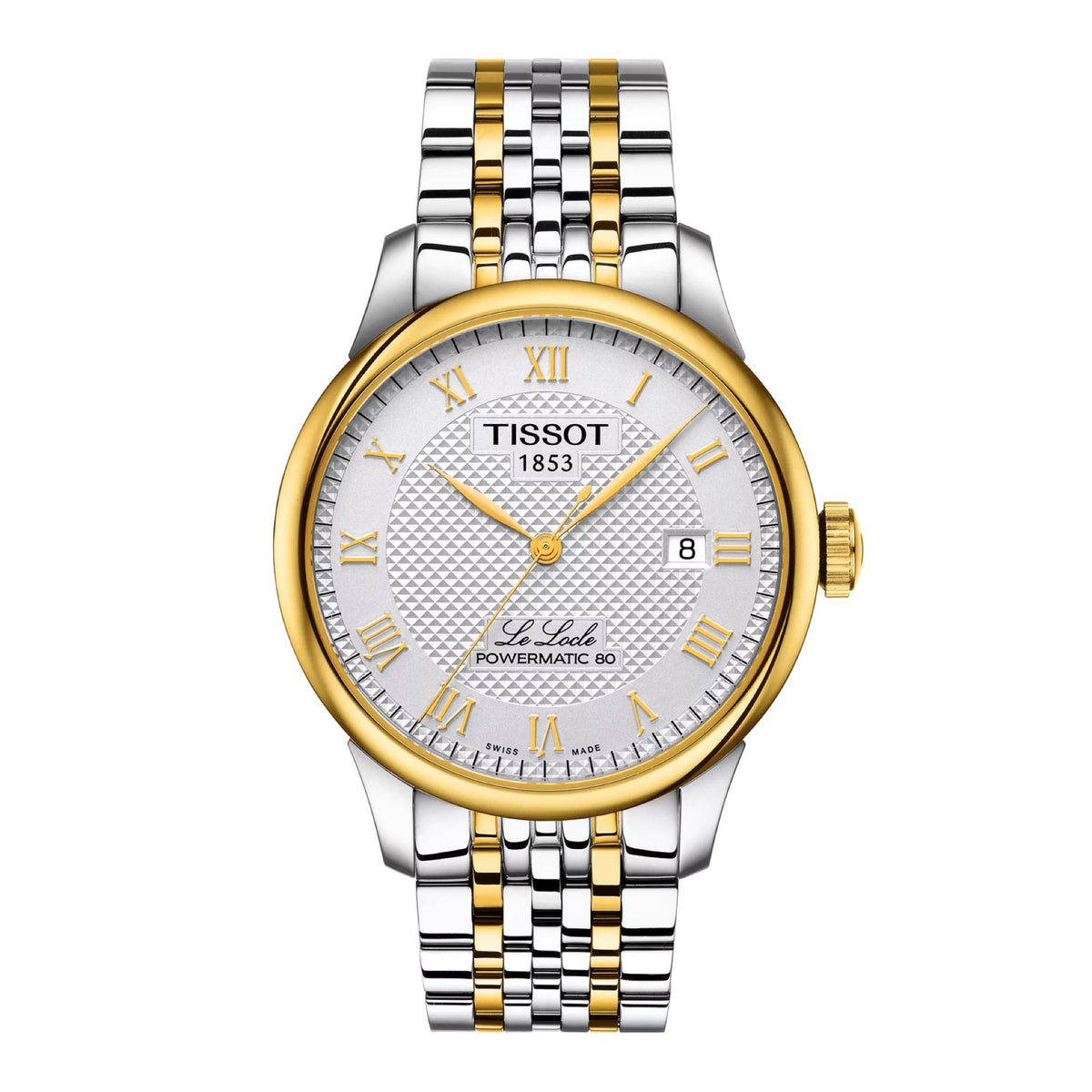Tissot Le Locle Powermatik 80 Herrenuhr gold silber Hauptbild