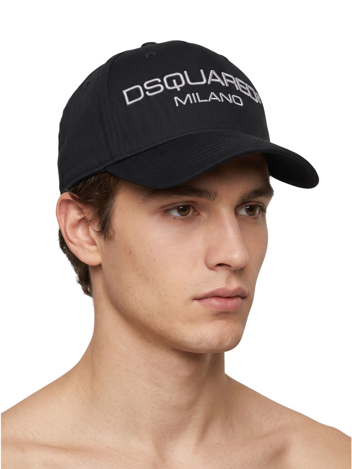 Dsquared2 Herren Baseball Cap Milano aus Baumwolle Schwarz