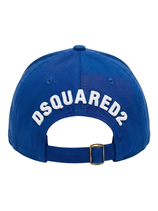 Dsquared2 ICON Baseball Cap in Blau aus Baumwolle