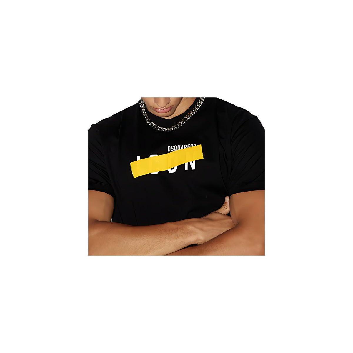Dsquared2 Be Icon Tape T-Shirt Herren schwarz