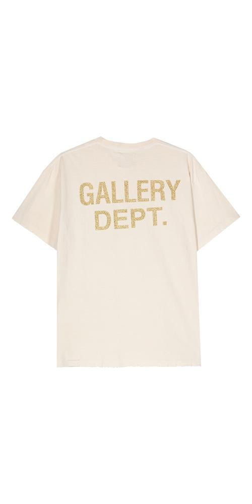 Gallery Dept. Breaking News Logo T-Shirt Beige Unisex