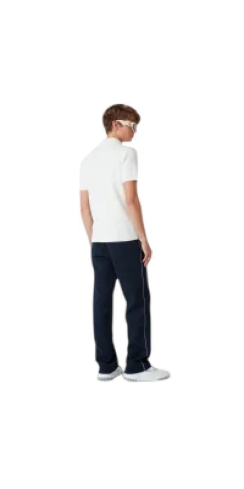Casa Blanca Boucle Polo Shirt Herren weiß