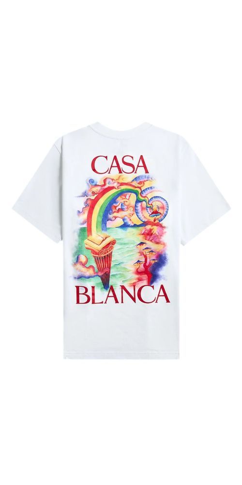 Casablanca T-Shirt mit Rückenprint Herren weiß Zweitbild