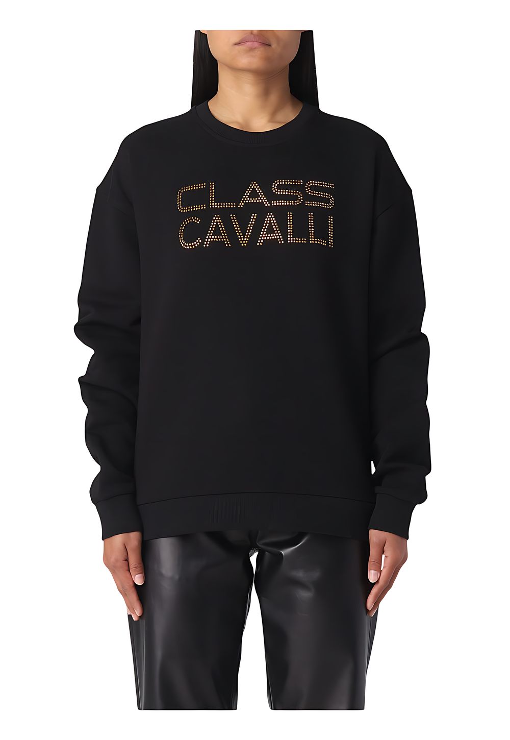 Cavalli Class Sweatshirt Schwarz für Damen