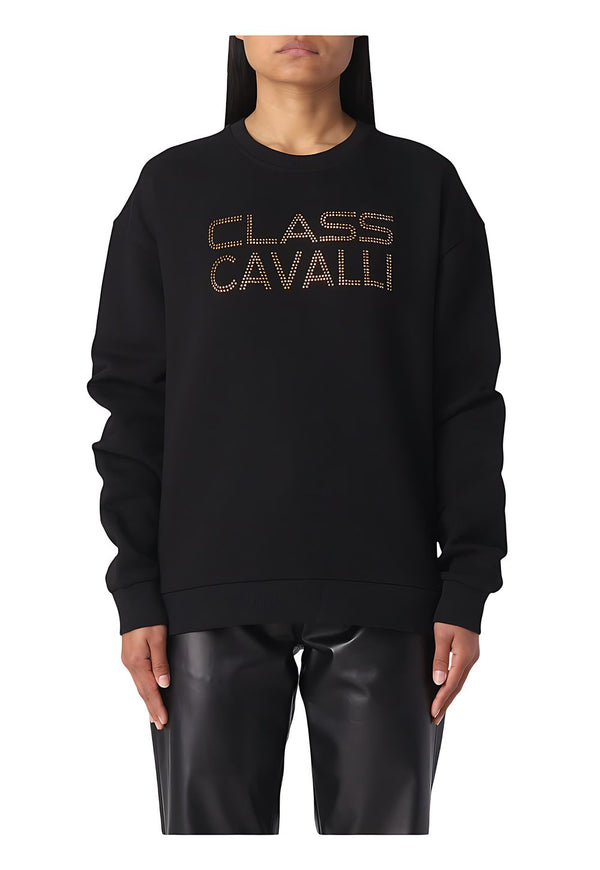 Cavalli Class Sweatshirt Schwarz für Damen