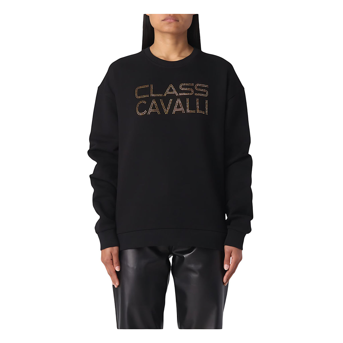 Cavalli Class Sweatshirt Schwarz für Damen Hauptbild