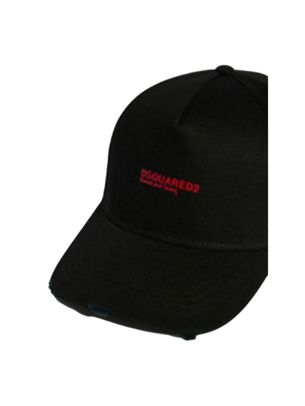 Dsquared2 Mini Logo Baseball Cap aus Baumwolle Schwarz Rot