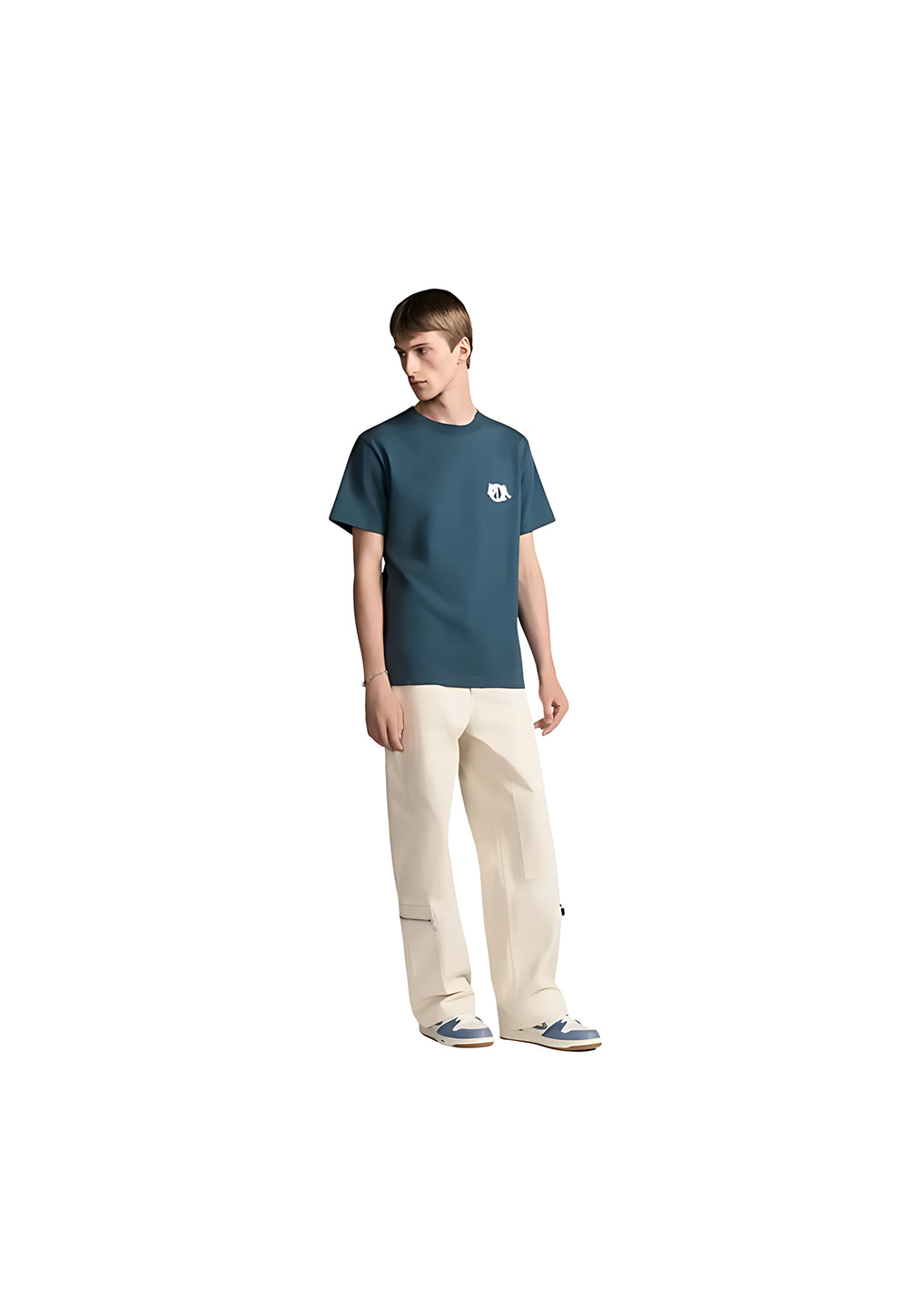 Dior Charm T-Shirt Relaxed Fit Herren blau