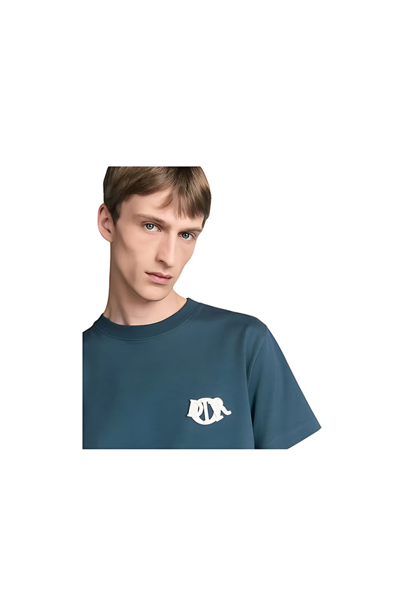 Dior Charm T-Shirt Relaxed Fit Herren blau