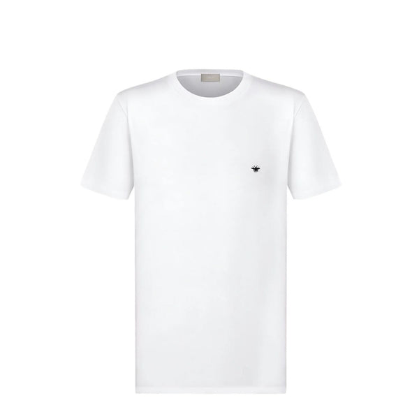 Dior Bienen Stickerei T-Shirt Herren weiß