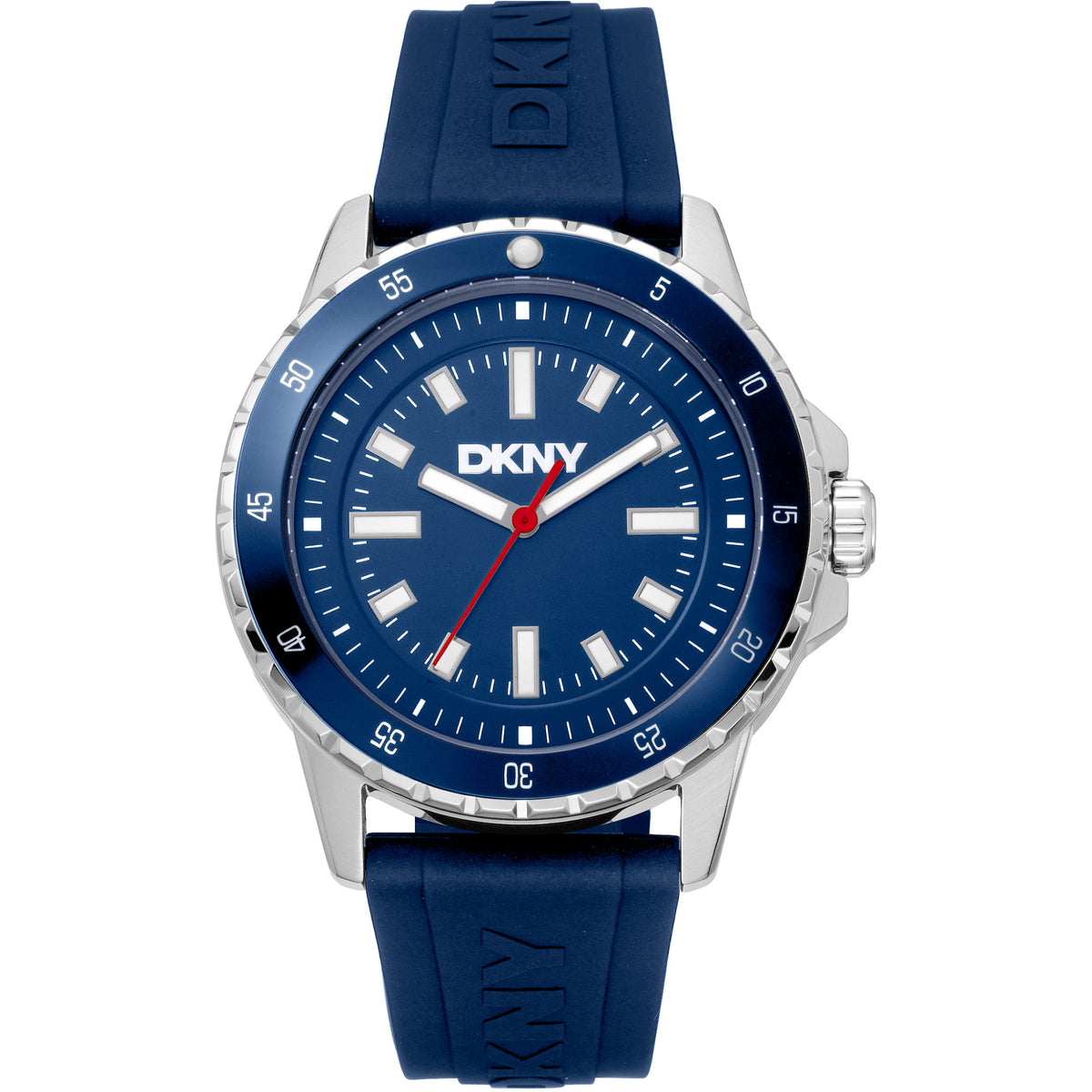 Donna Karan New York Active Herrenuhr silber blau Hauptbild