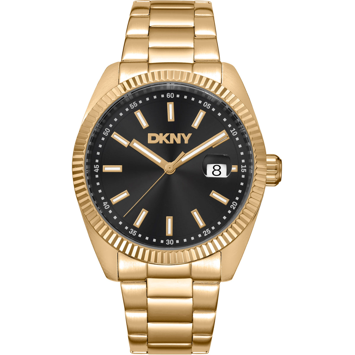 Donna Karan New York Everyday Herrenuhr gold schwarz Hauptbild