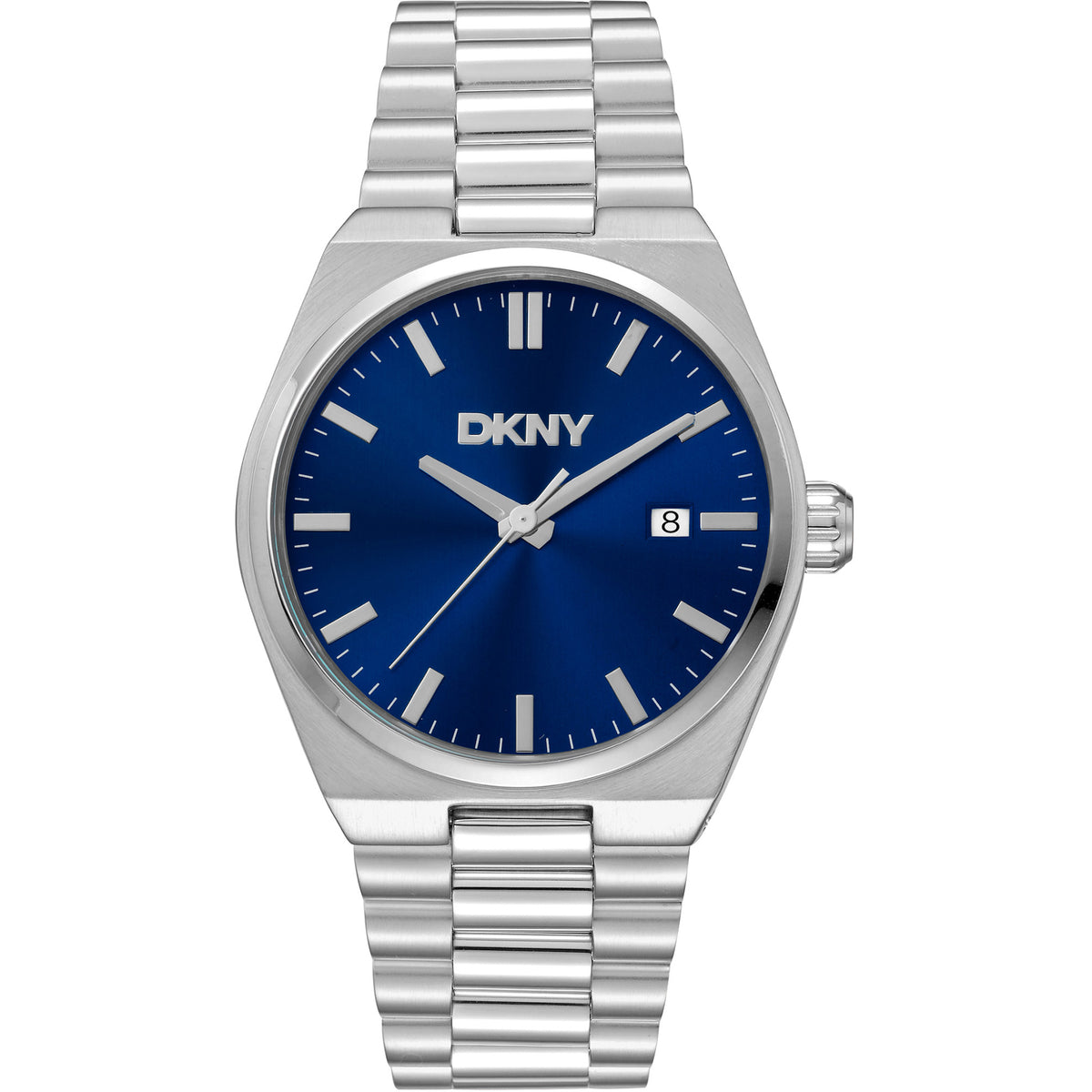 Donna Karan New York Everyday Herrenuhr silber blau Hauptbild