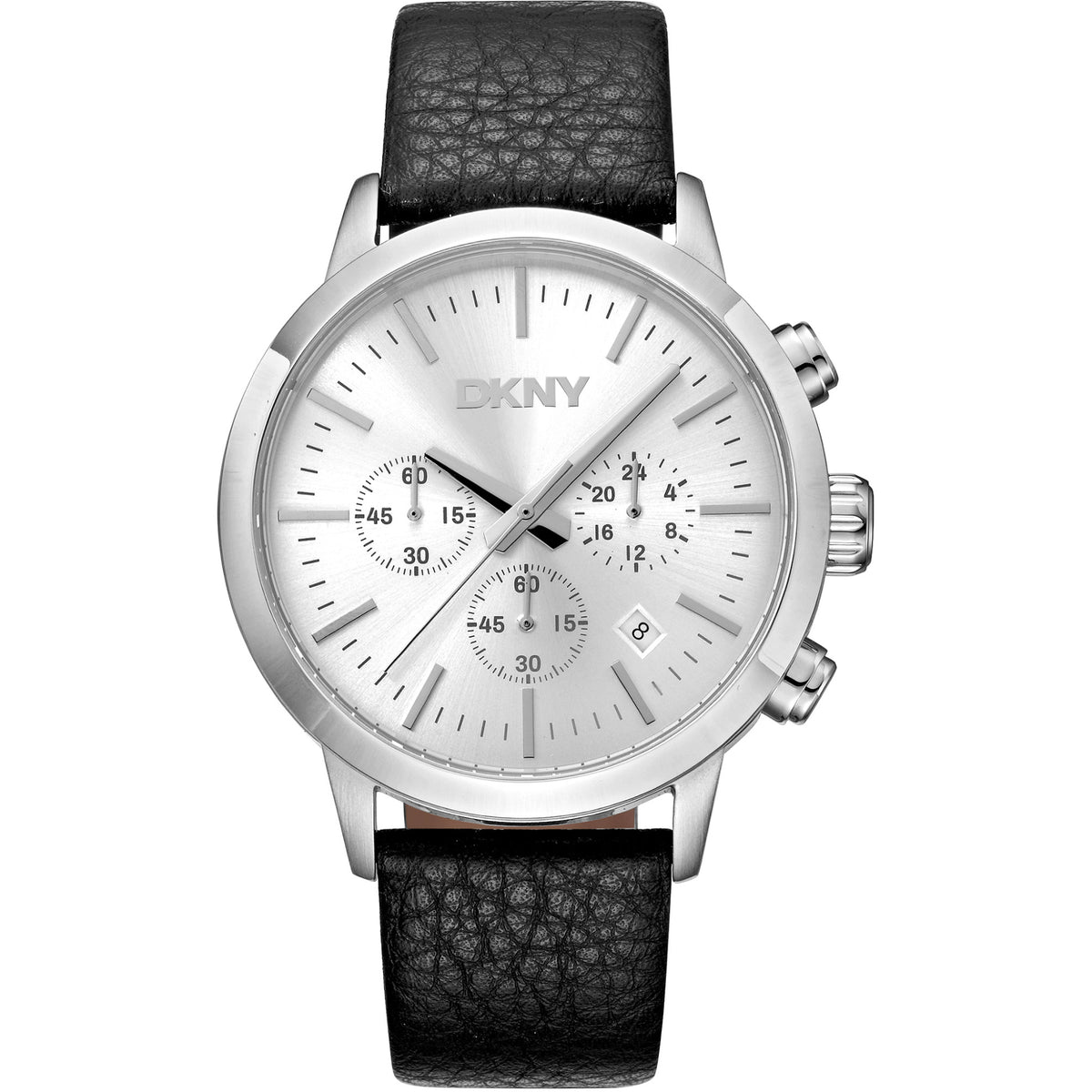 Donna Karan New York Chronograph Herren silber Lederarmband Hauptbild