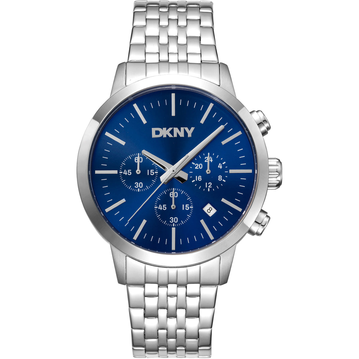 Donna Karan New York Everyday Chronograph Herren silber blau Hauptbild