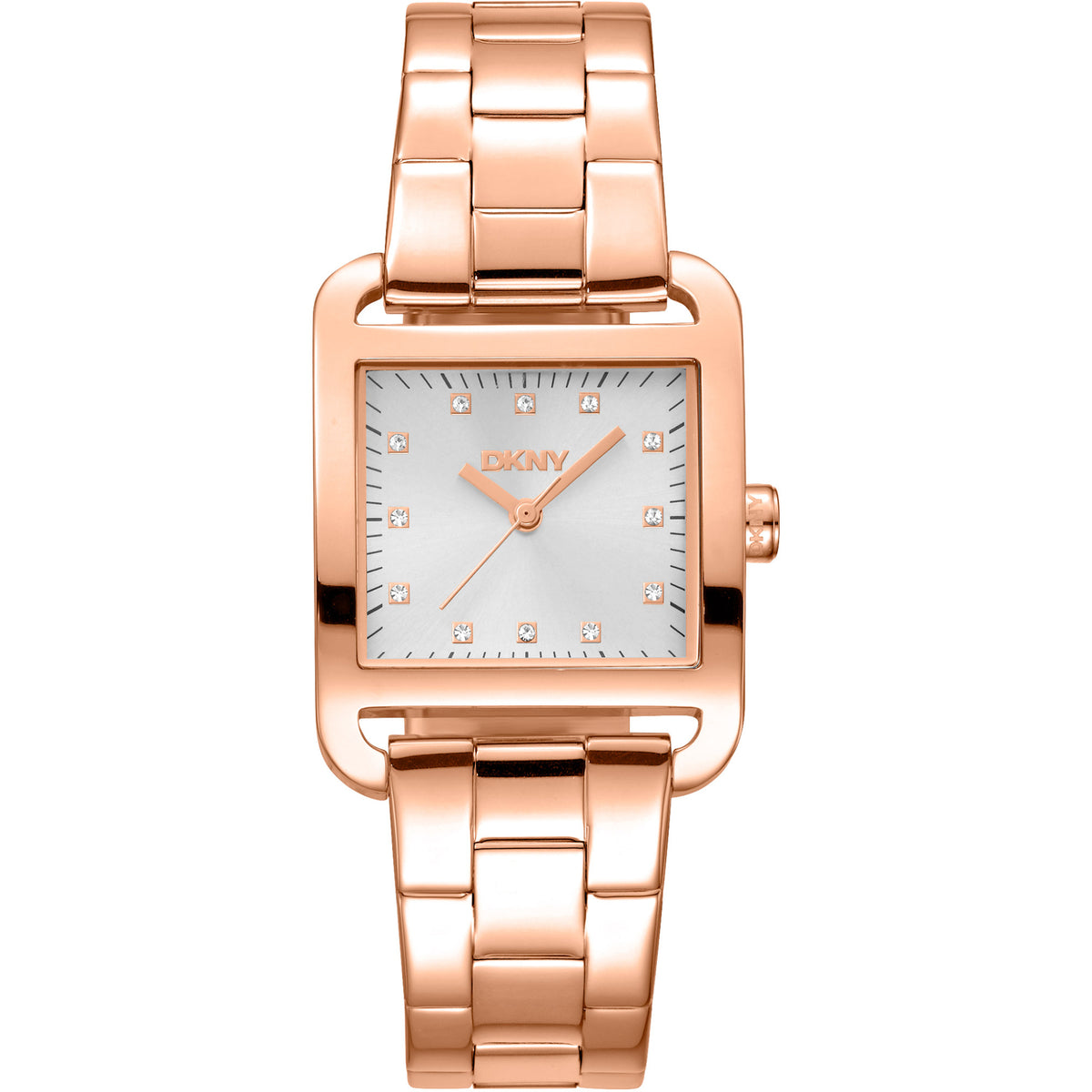 Donna Karan New York City Midi Damenarmbanduhr Roségold Edelstahl Hauptbild