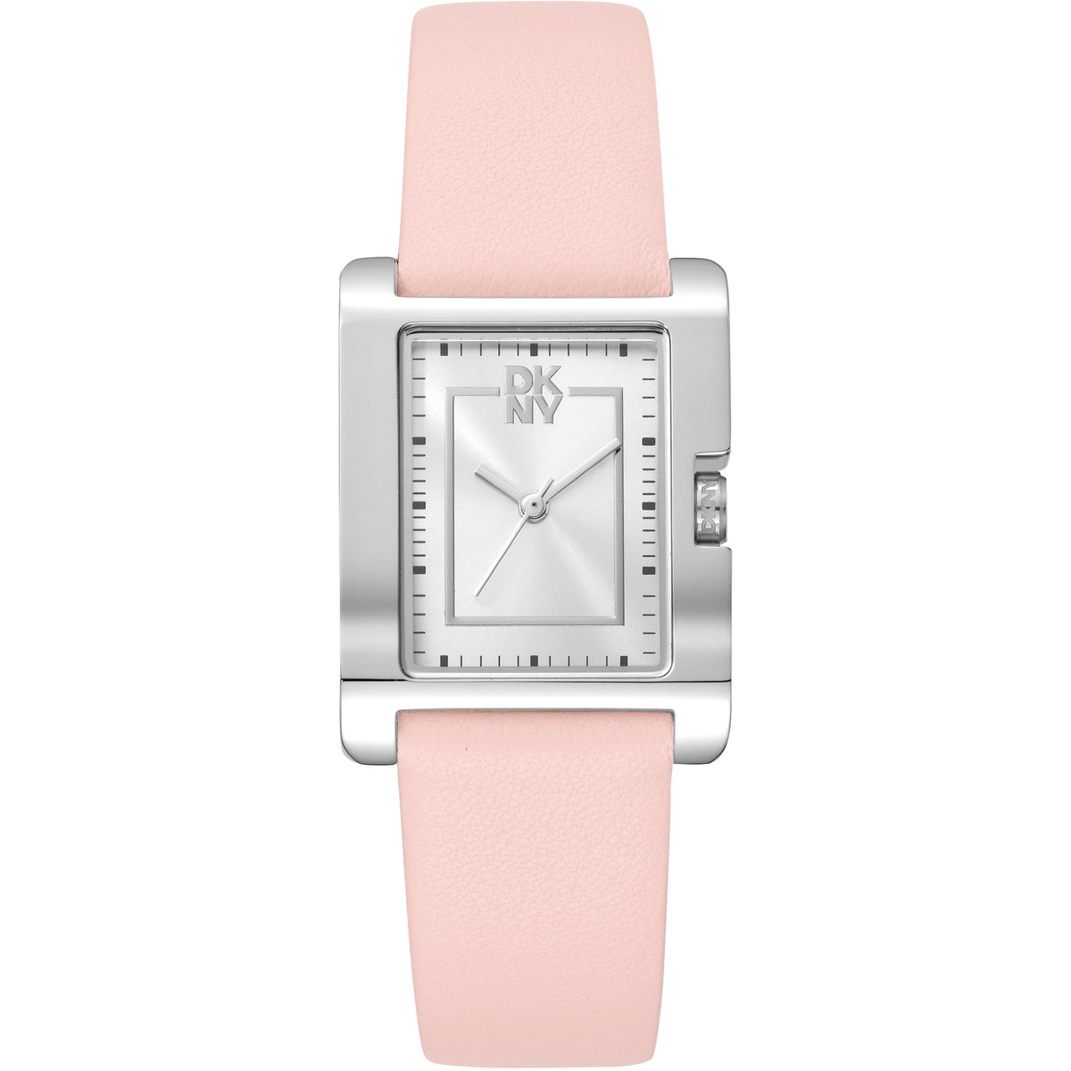 Donna Karan New York Urban Damenuhr silber rosa Leder Hauptbild