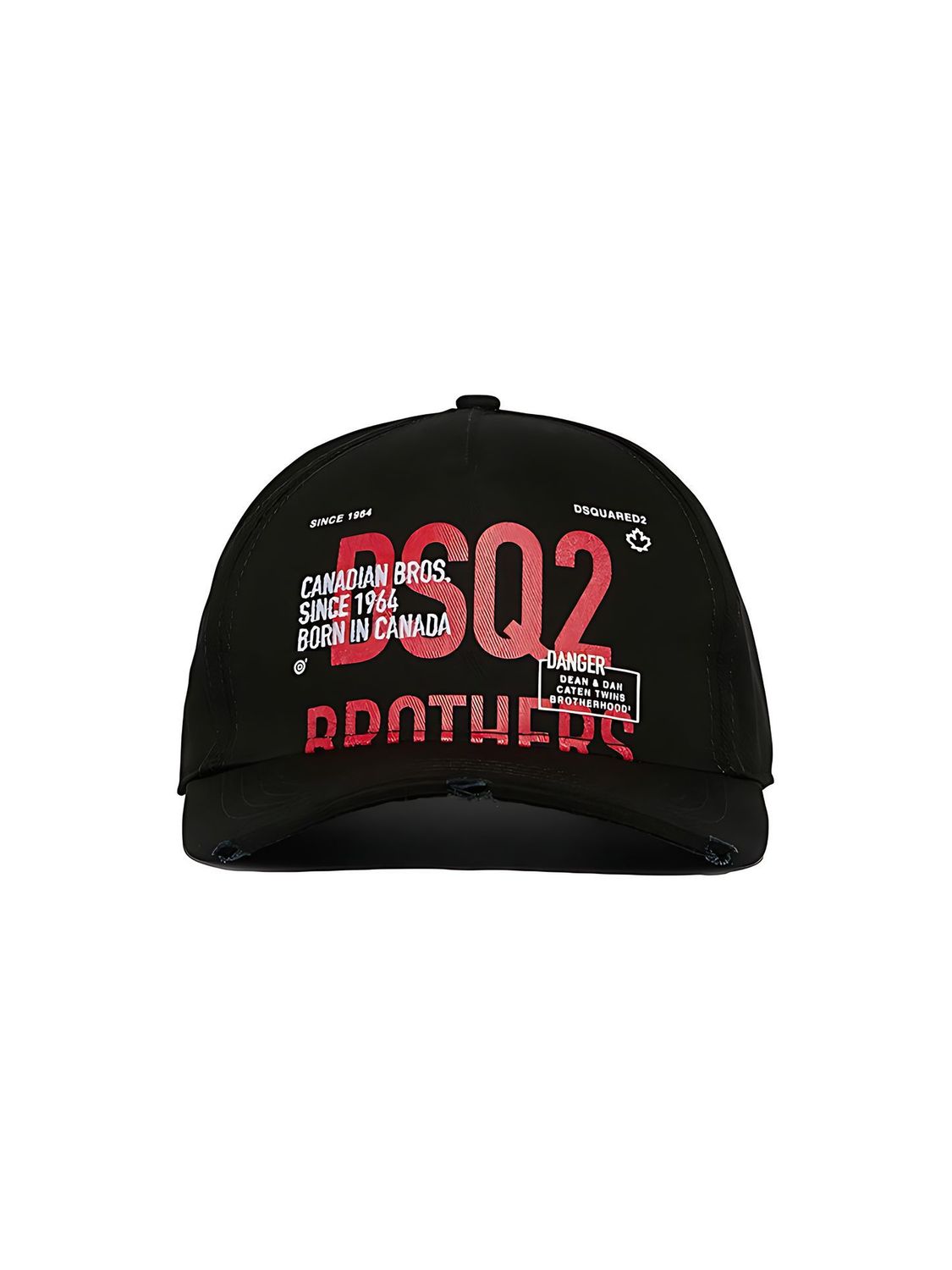 Dsquared2 DSQ2 Brothers Baseball Cap aus Baumwolle Schwarz Hauptbild