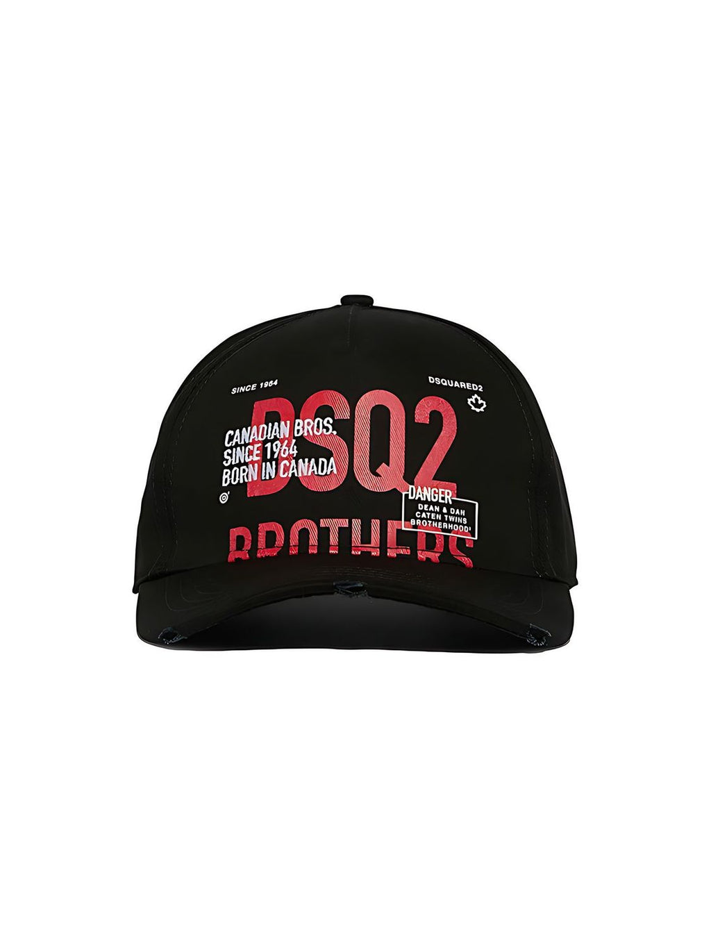 Dsquared2 DSQ2 Brothers Baseball Cap aus Baumwolle Schwarz