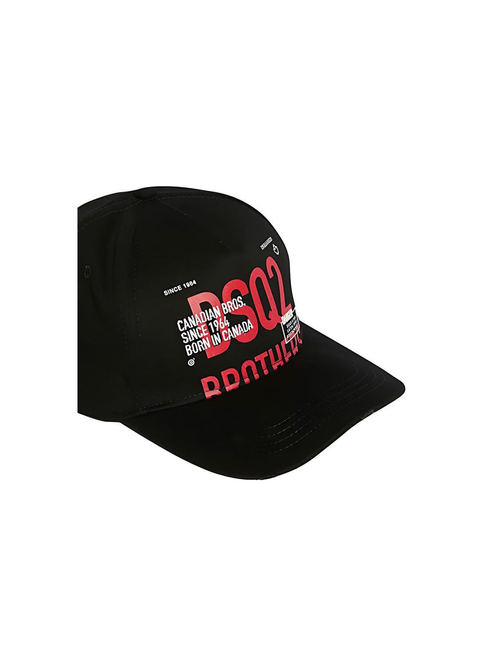 Dsquared2 DSQ2 Brothers Baseball Cap aus Baumwolle Schwarz