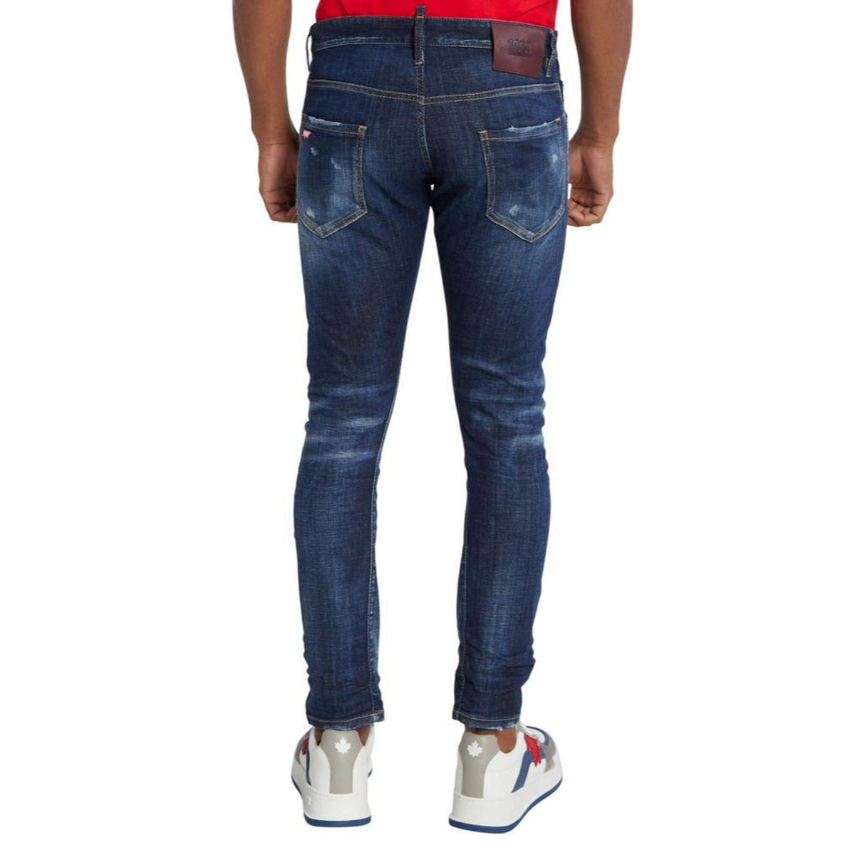 Dsquared2 1964 Distressed Blue Denim Jeans Herren