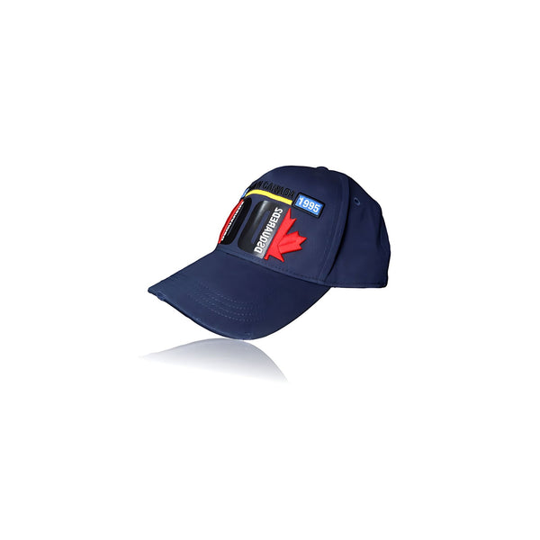 Dsquared2 Baseball Cap Born In Canada Stickerei Blau Unisex